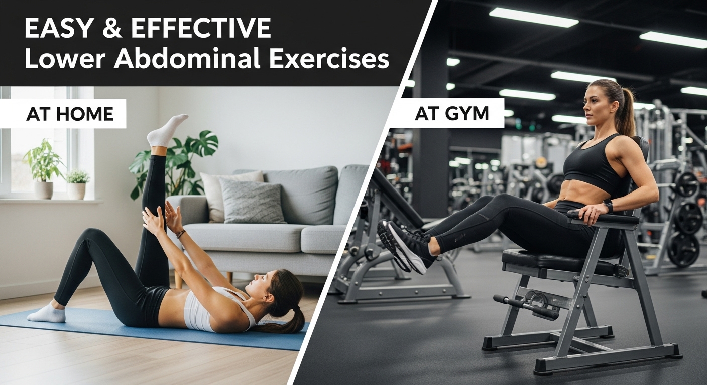 Easy & Effective Lower Abdominal Exercises: How to Train Your Lower Abs at Home & Gym